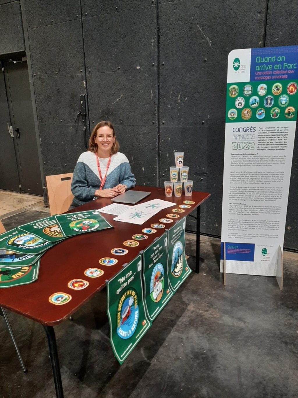 Congrès des Parcs 2022 stand de la Fédération des Parcs naturels